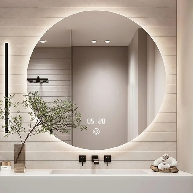 Waterproof Led Smart Mirror Bathroom Frameless Mirror with Functions Customized