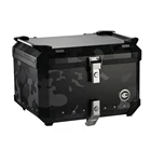 Box COOCASE 55L Black And Gray Camouflage Motorcycle Aluminum Alloy Tail Box Off-road Locomotive Trunk
