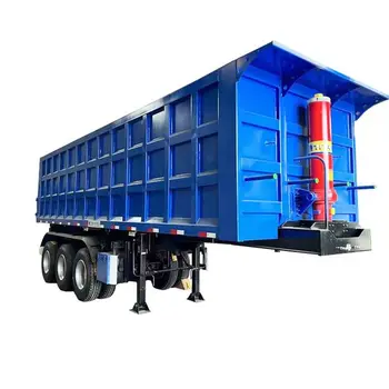 Factory Hydraulic Cylinder Axles Tons End Dump Trailer Tipper Semi