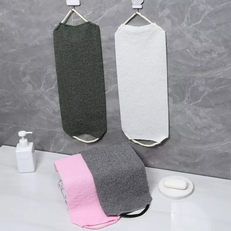 Colorful Bath Belt Scrubber Back Body Bath Mesh Sponge Scrubber Shower Body Scrubber Home Use With Hangle