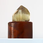 Point Point Citrine Point Natural Healing Yellow Quartz Citrine Crystal Point Wand Tower With Wooden Stand