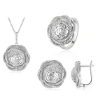 New Trend 925 Sterling Silver Wedding Jewelry Set