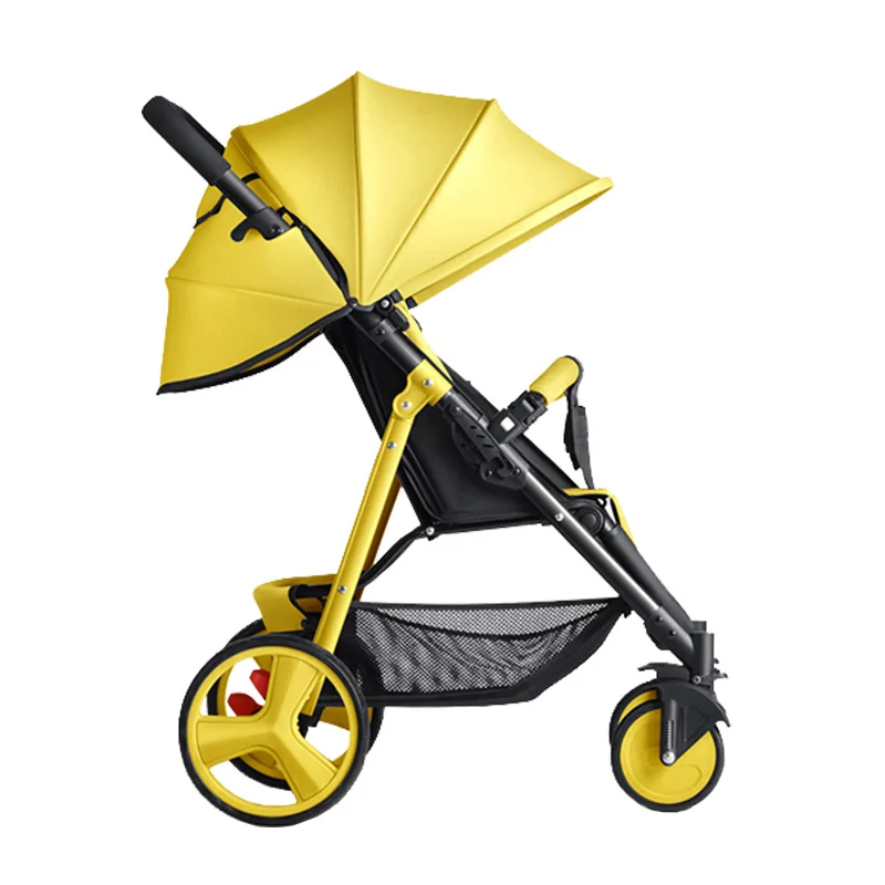 yellow baby strollers