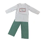 Kids Boys Sets Puresun Long Sleeve Fall Winter Sleepwear Embroidery Cotton Kids Clothing Christmas Boy Pajamas