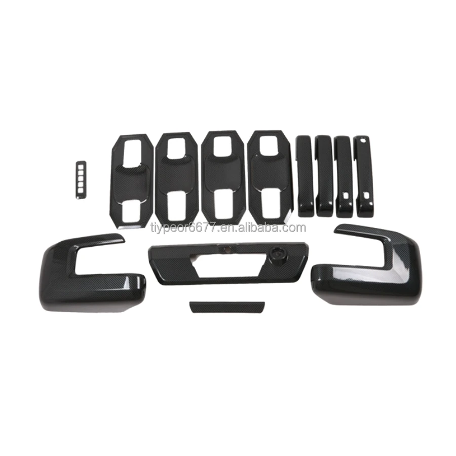 product tiypeor for ford raptor f150 2023 door cup protector handle rear mirror gas tank cover decorative exterior trims kit-4