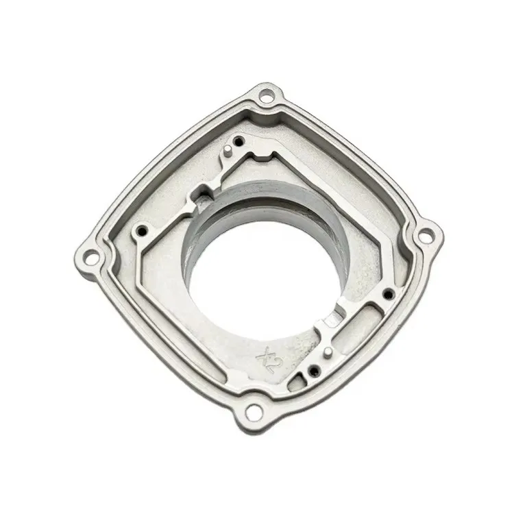 product custom aluminum die casting precision metal flange shell front mirror tube cnc machining with electroplating polishing milling-9