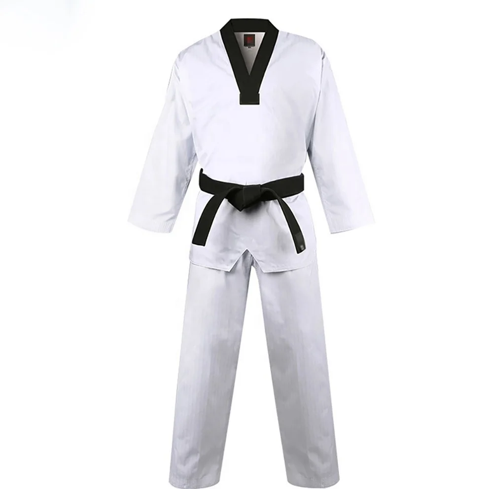 New Taekwondo Uniform Taekwondo Demo Team Uniform Special Fabric All sizes-BLACK 