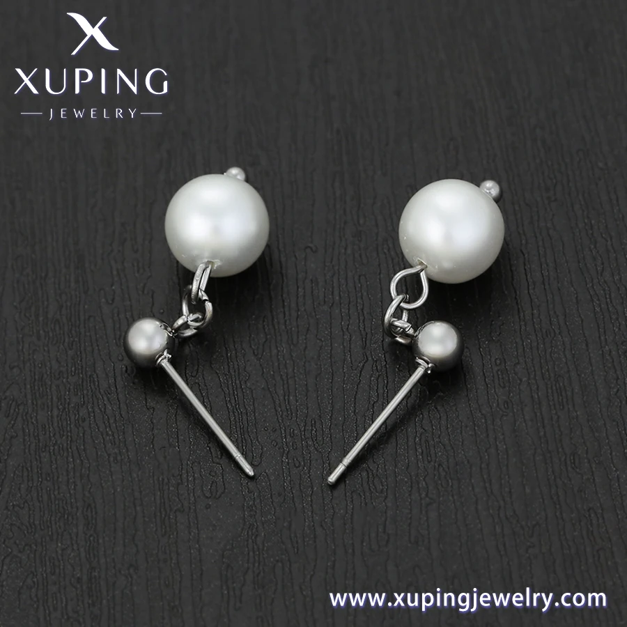 YXE-1648 xuping jewelry fashion simple pear Stainless Steel elegant trendy EU restricted sale vintage  women stud earrings