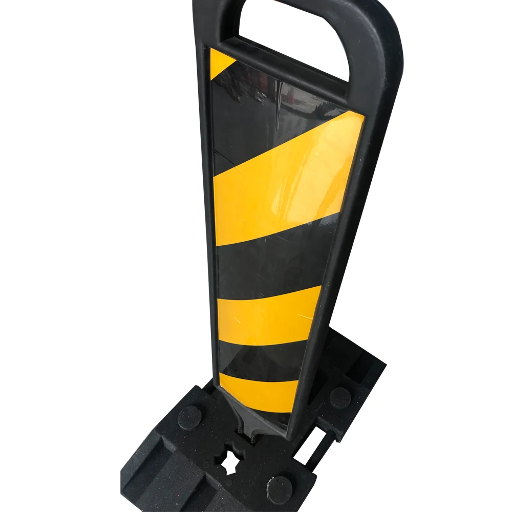 Highway Road Safety PVC Guide Board Lane Divider Traffic Warning Delineator Panel with Black Rubber Base factory