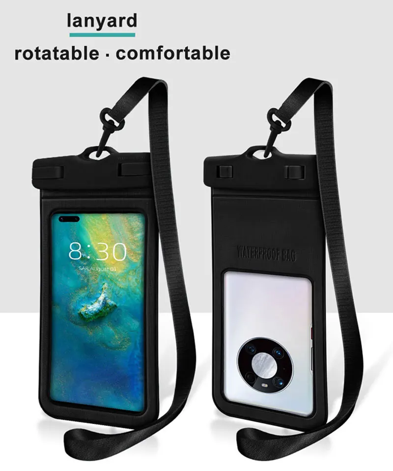 Outdoor Universal Waterproof Phone Pouch With Lanyard Diving Water proof Phone Case