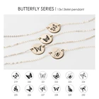 Friends Wholesale Stainless Steel Fashion Butterfly Necklace Is The Best Gift For Good Friends