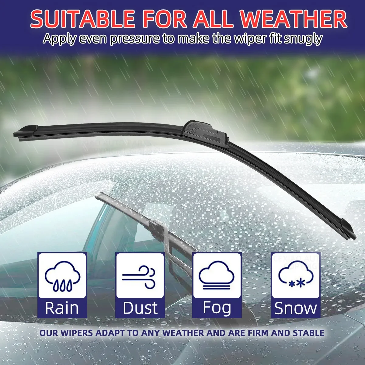 Allseason Multifuntion Boneless Car Wiper Blade Windshield Windscreen