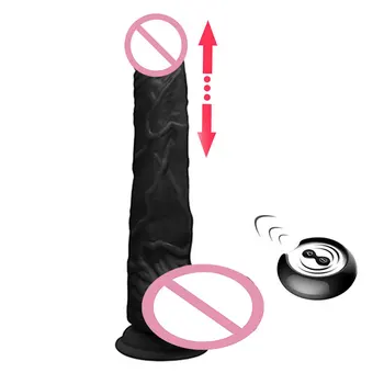 Remote Control Huge Black Dildo Vibrator Dildo Sex Tools For Women