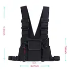 Vest Chest Harness Bag Custom 1000D Nylon Universal Hands Free Radio Vest Chest Rig Harness Bag Holster