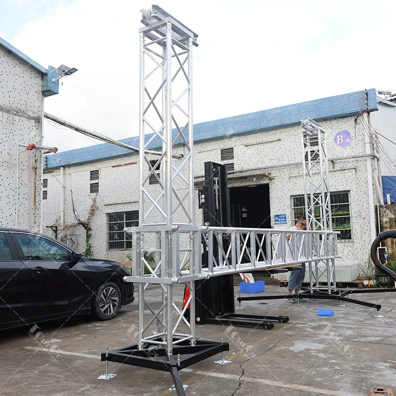 Heavy Load LED Ground Support Aluminum Truss Lift Tower Stage Truss Display Lifting System