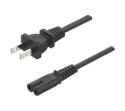 Cord OEM American Standard Black Color Power Cord 2 Pin Video Power Cord
