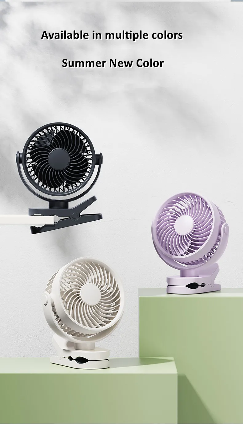 Rotating Desktop Clip Fan, 360, Portable, USB - detail 12