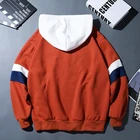 Oem Custom 450 Gsm Color Block Sweathshirt Cut And Sew Multi Color Hoodie
