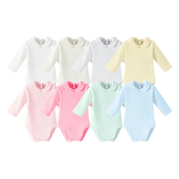 100% Cotton Newborn Romper Soft Toddler Jumpsuit Clothes Long Sleeve Infant Body Sleepwear Clothing Custom Baby Girl Bodysuits