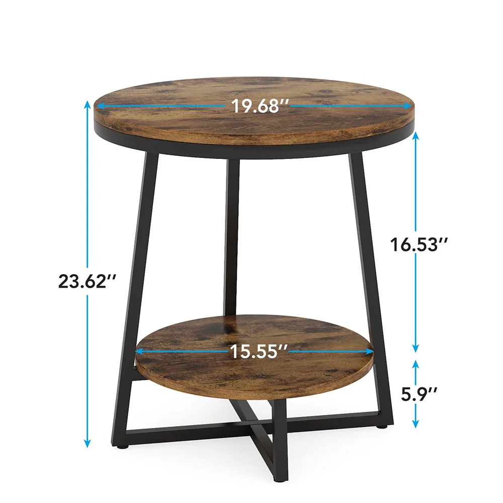Modern 23.62'' Tall Frame End Table Side Table for Home Dining Bedroom Kitchen Outdoor-Versatile Living Room Furniture manufacture