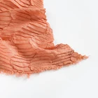 New Scarf Wholesale Solid Color New Arrivals Pleated Shawl Scarf For Women