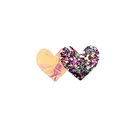 Clip Heart The New Glittering Colour Sequins Hair Clip Laser Heart Side Top Clip Bang Clip