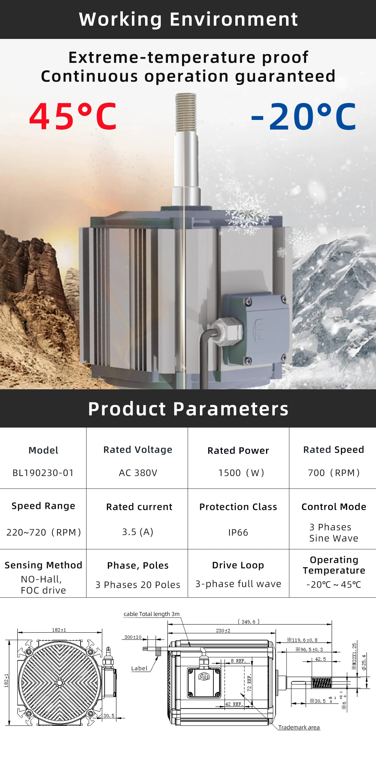Fan, 380V, 1100W, 1500W, 2200W - detail 16