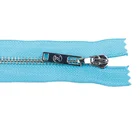Zip Hot Sale Blue Nylon Coil Metal Zip Long Chain Good Quality Silver Y Teeth #5 Metal Zipper For Wholesale