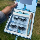 Eyelash Eye Eyelashes New Design Custom Eyelash Packing Set 3d Mink False Eye Lashes Own Brand 25mm Wholesale Mink Eyelashes