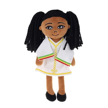 African girl custom plush rag doll toy