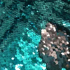 Fabric Dress Wholesale 100% Polyester Fabric Embroidered Mesh Fabric Double-Sided Sequin Dress Fabric