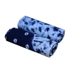 Slubbed Fabric Table Cover Reusable Crochet Lace Edge Table Cloth For Home And Party Decor