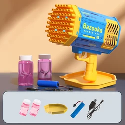 Wholesale Outdoor Kids Light Up Soap Plastic 69 Holes Bazooka, Bubble Shooter Gun, Bazooka Gun