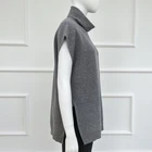 Vest High Quality Women Turtleneck Knit Sweater Vest Knit Vest Womens Waistcoat