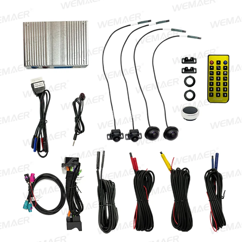 Wemaer 3D AVM 360 Degree Panoramic Camera AHD 1080P Full Color Image Bird View Cameras System for Ford Territory factory