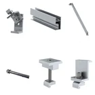 Solar Tile Roof Racking Aluminium Solar Roof Mounting Structure Solutions Roof Solar Panel Pole Mounting Bracket