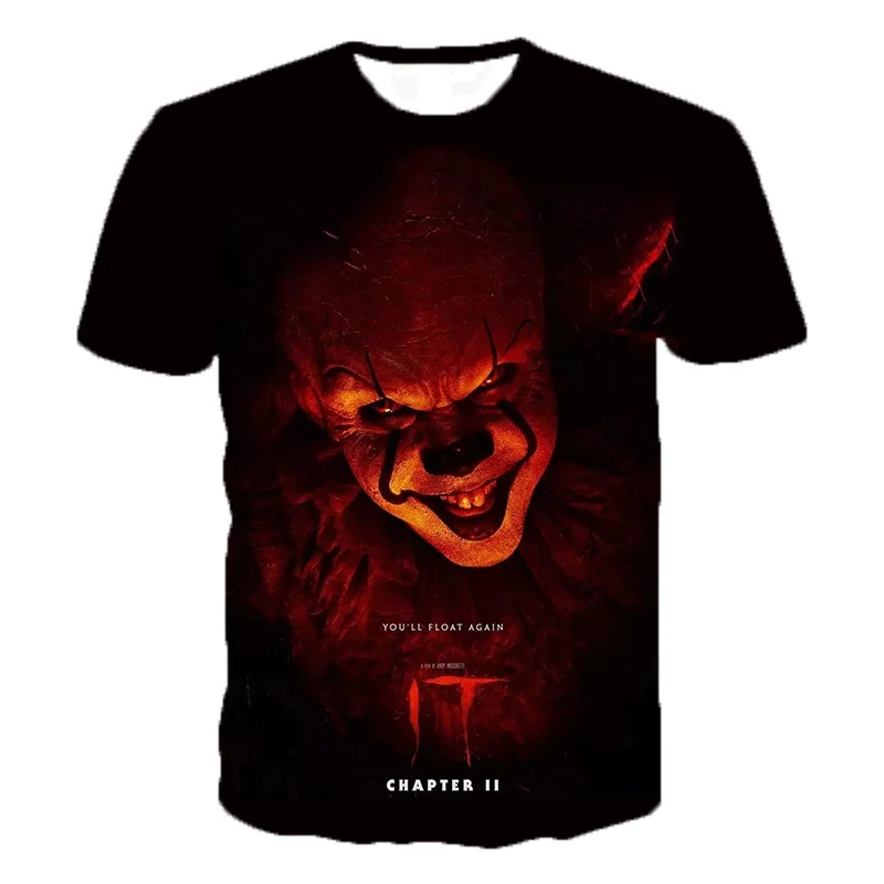 Plus Size Horror Movies 3d Printed T Shirt For Men Custom Short Sleeve