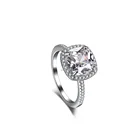 Ring Diamond Rings Diamond Heart S925 Silver Ring Zircon Diamond Wedding Rings Women Engagement Ring Jewelry Wholesale