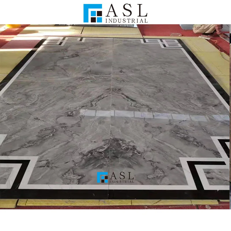 Factory direct breccia gray nebula marble