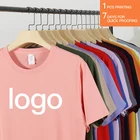 220G Summer Wholesale Custom Logo Printing Graphic Sport Cotton Oversize Blank Plus Size Men's T-shirts For Man