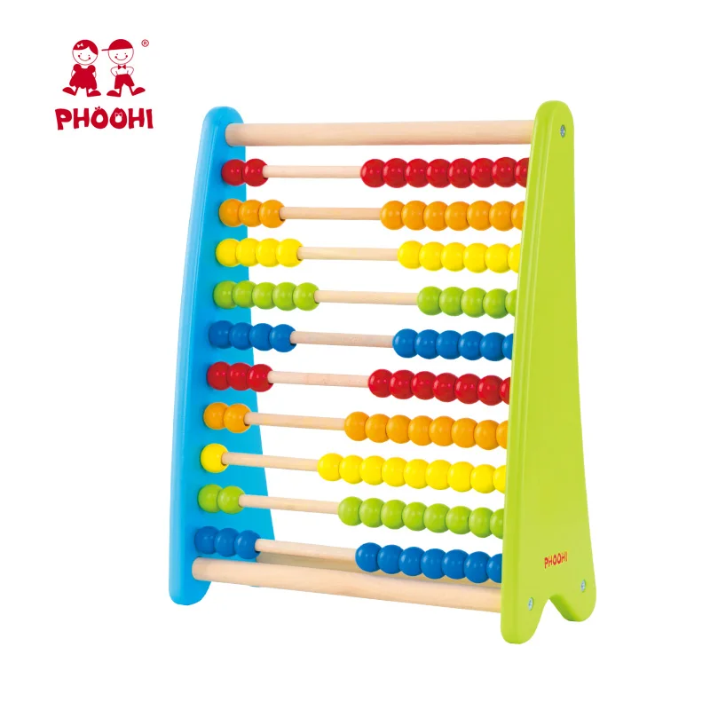 BIG Wooden Children Counting Bead Abacus Maths Educational Kids Education Toy 