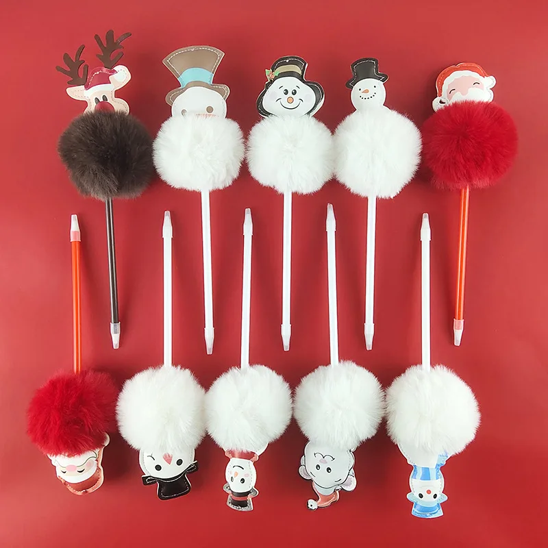 Christmas Santa Claus snowman elk deer ballpoint pen gel pen gift advertising learning gift pen