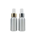Aluminum Bottles 30ml 50ml Empty Aluminum Silver Metal Spray Bottles With Gold Silver Black Mist Sprayer
