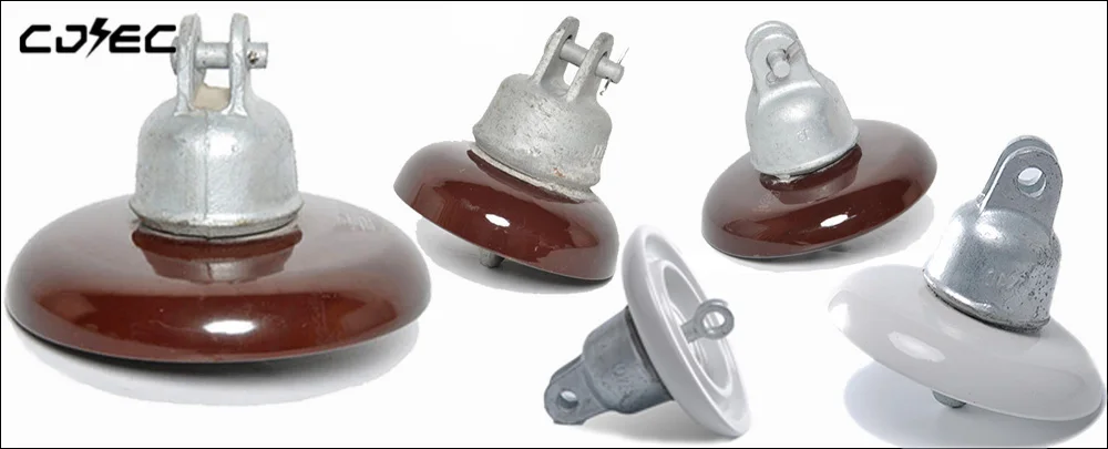 Ansi Ceramic Disc Suspension Insulators General Type Glazed Porcelain