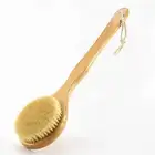 Super Soft Boar Bristles Brush Shower Cleaning Brush Cleaner With Long Handle Shower Scrubberfor Exfoliating Self-Cleaning