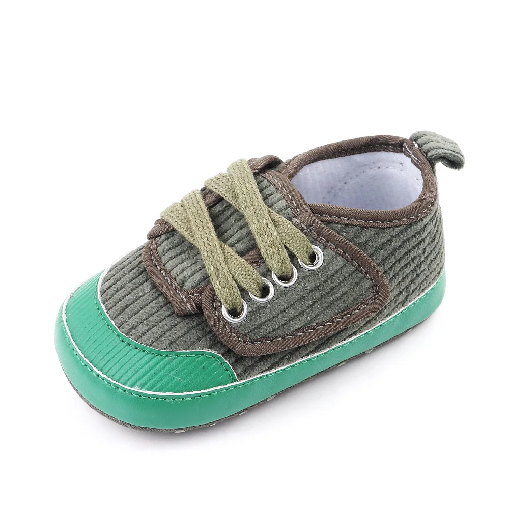 0-1 Year Old Infants Indoor Toddler Shoes Baby Boys Solid Color Soft Soled Casual Shoes supplier