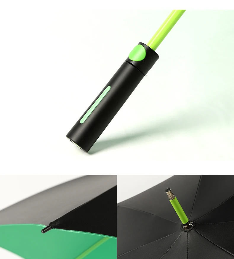 HJH381 8BONE Automatic Gold Umbrella Long Handle Straight Oversize Umbrellas 2 Person Business Gift Sun Rainy Dome Umbrellas
