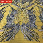 Lace Beaded Lace China Suppliers Embroidered Beaded Fabric Lace For Wedding Dress