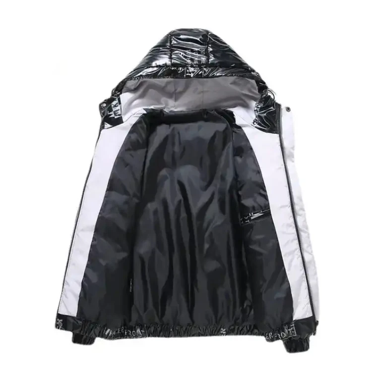 Custom Thick Winter Jacket Men Polyester Down Bubble Coat Puffer Down Jacket Men With Hood