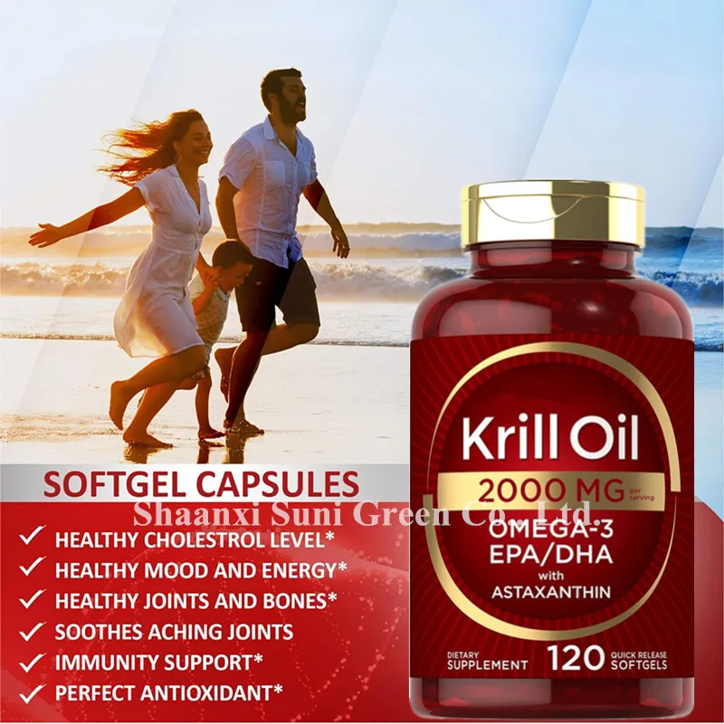 Oem/odm/obm Krill Oil Capsules Enhance Immunity Support Heart Health